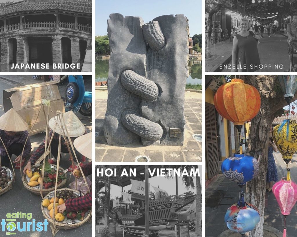 Collage of different photos of Hoi An in Vietnam