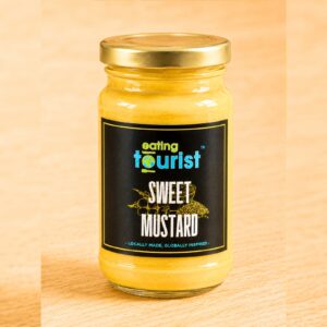 Image of the Sweet Mustard in a glass jar.