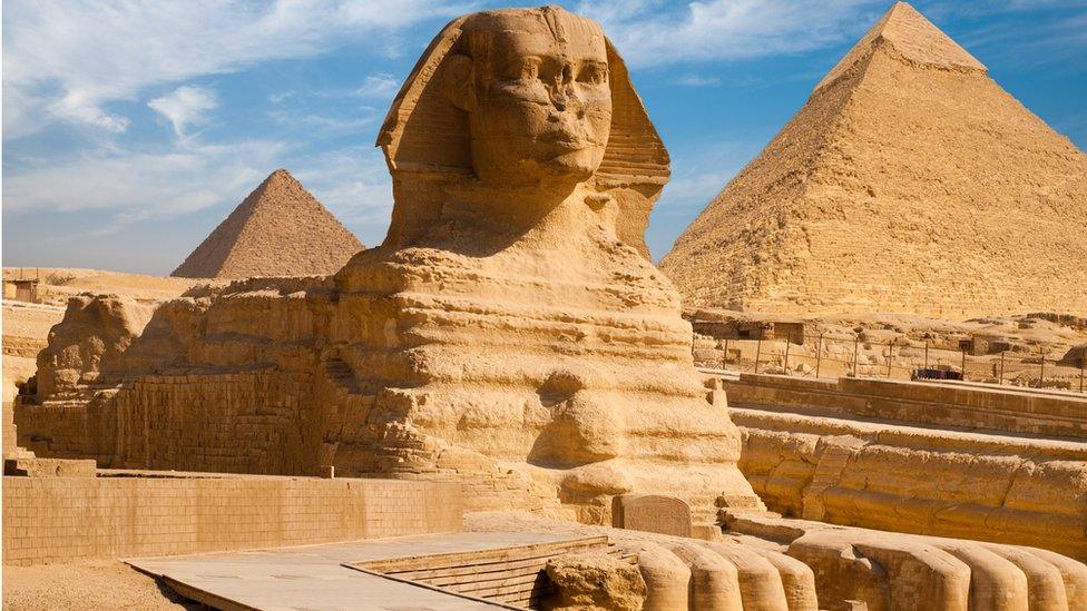 The Sphinx sitting proudly