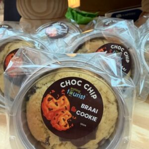 Image of the Choc chip Braai cookie Packed.