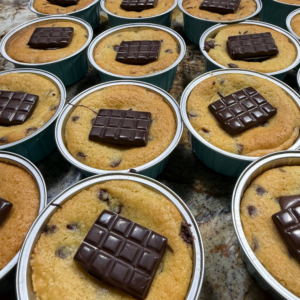 Image of Choc Chip Braai cookies next to each other.