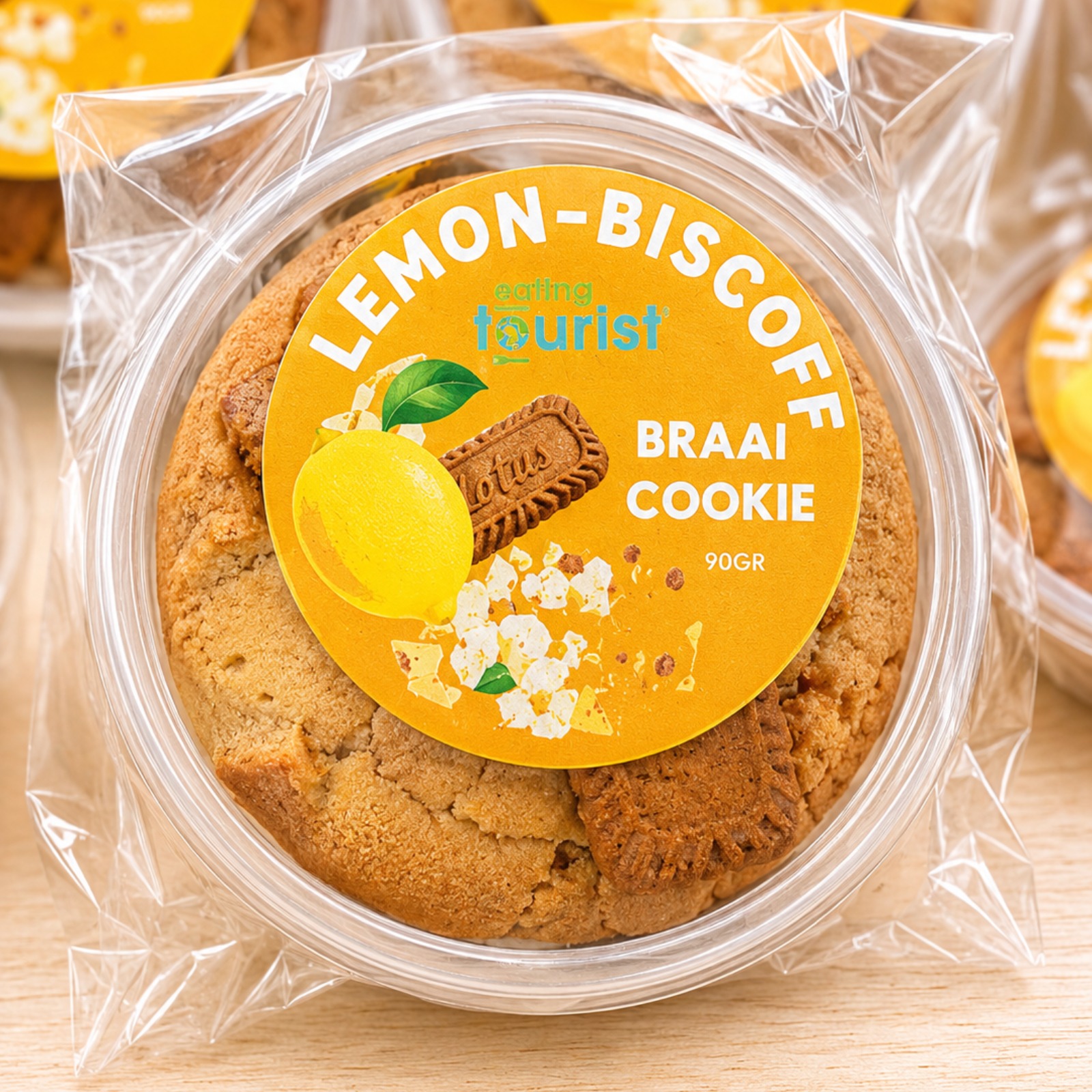 Image of the Lemon and Biscoff Braai Cookie